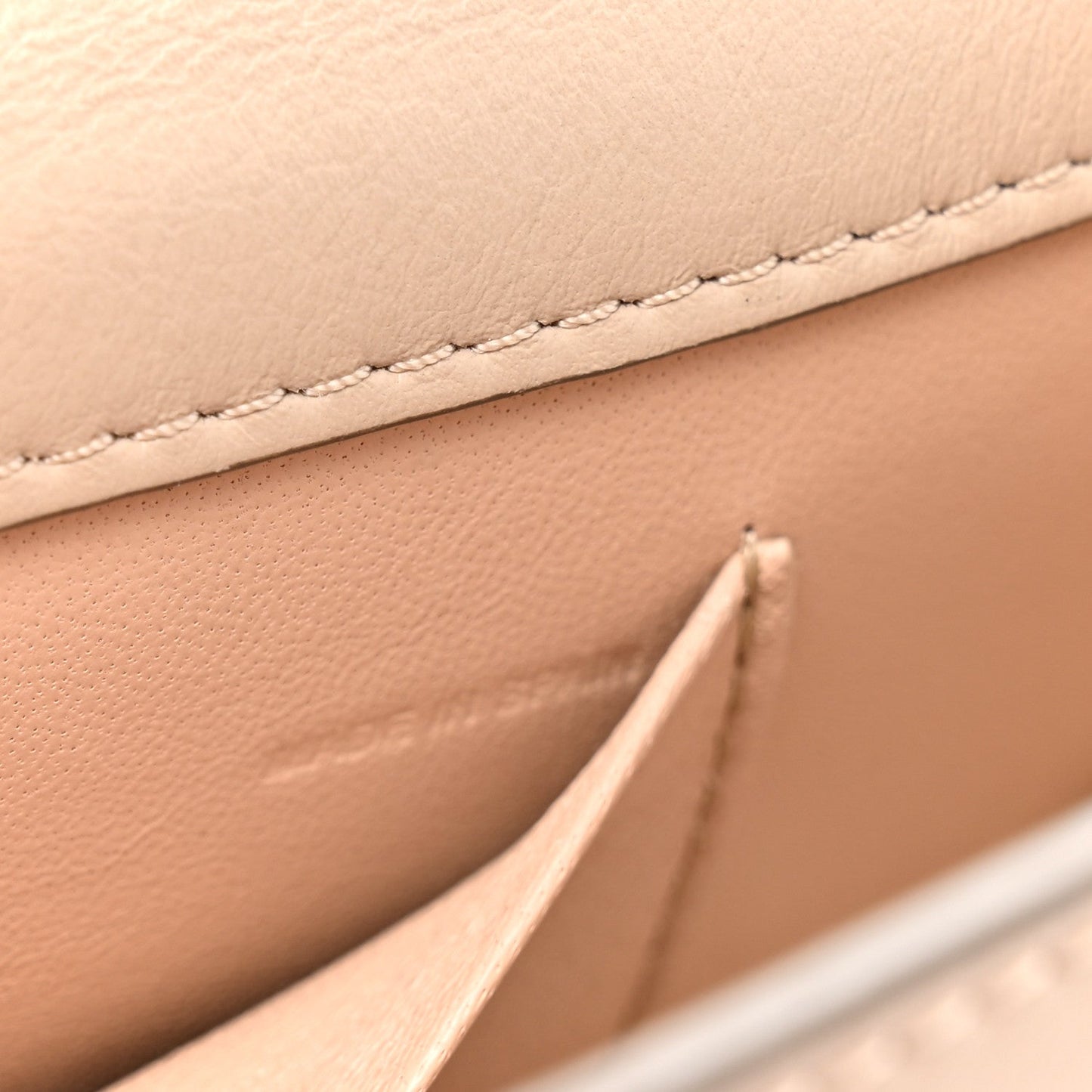Calfskin Lambskin Quilted Studded Nile Bracelet Minaudiere Bag Pastel Grey