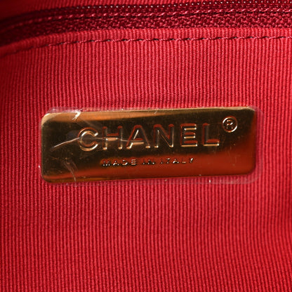 Lambskin Quilted Medium Chanel 19 Flap Black