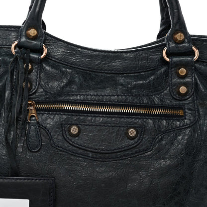 Agneau Giant 12 Rose Gold Hardware City Dark Night