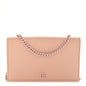 Dollar Calfskin Enamel Monochrome Mini GG Marmont Chain Wallet Perfect Pink