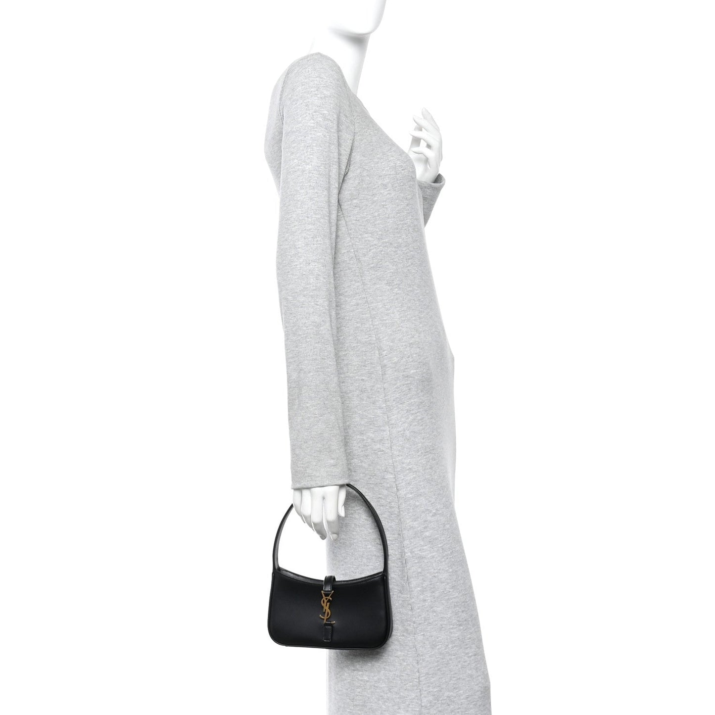 Smooth Calfskin Le 5 A 7 Mini Hobo Black