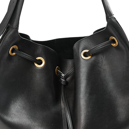Smooth Calfskin Paris VII Large Flat Hobo Black