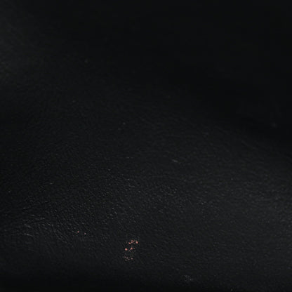 Grain De Poudre Matelasse Chevron Monogram Chain Wallet Black