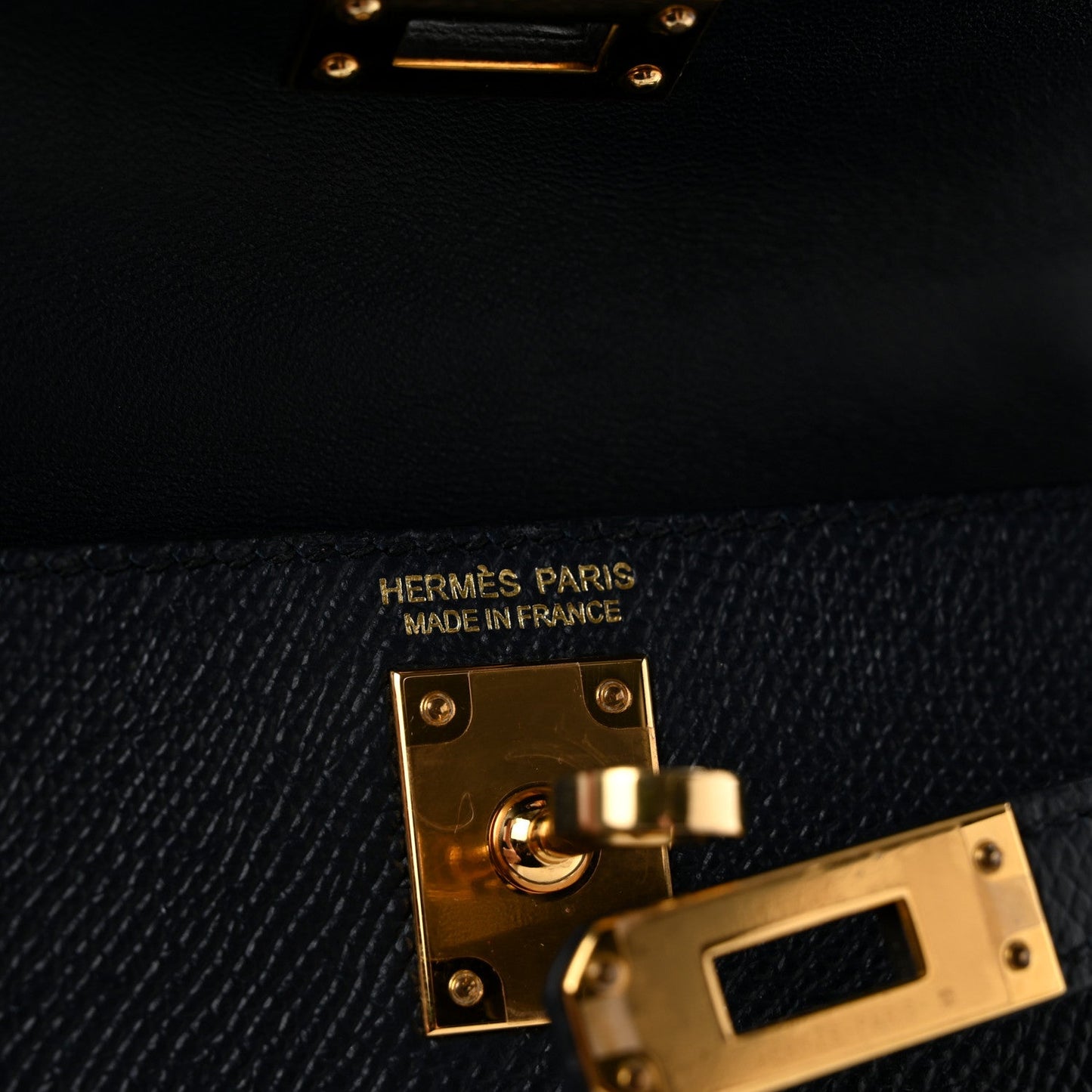 Epsom Mini Kelly Sellier 20 Bleu Indigo