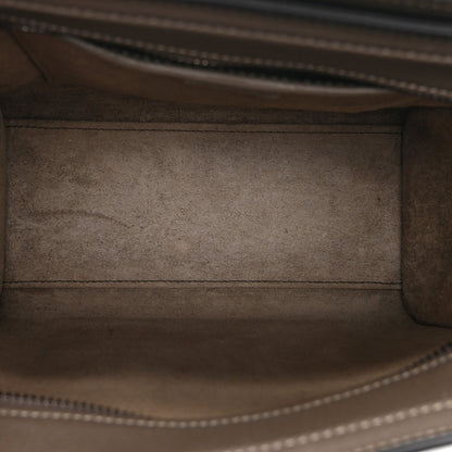 Drummed Calfskin Nano Luggage Souris