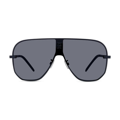 Givenchy Sunglasses Shield Full Rim, Shiny Black Frame and Grey Lens GV40087U01A