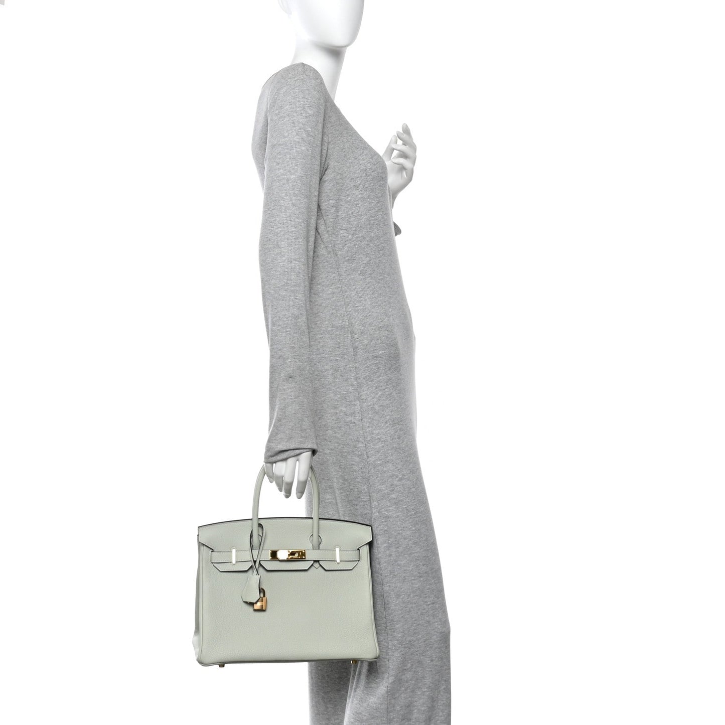 Togo Birkin 30 Gris Neve