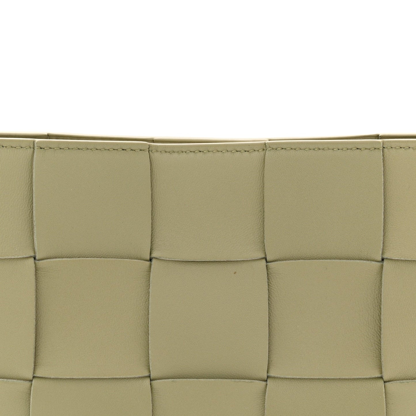 Calfskin Maxi Intrecciato Cassette Pouch On Strap Travertine