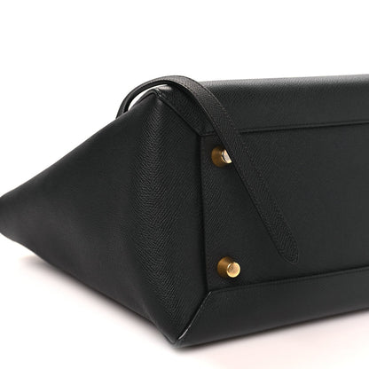 Grained Calfskin Mini Belt Bag Black