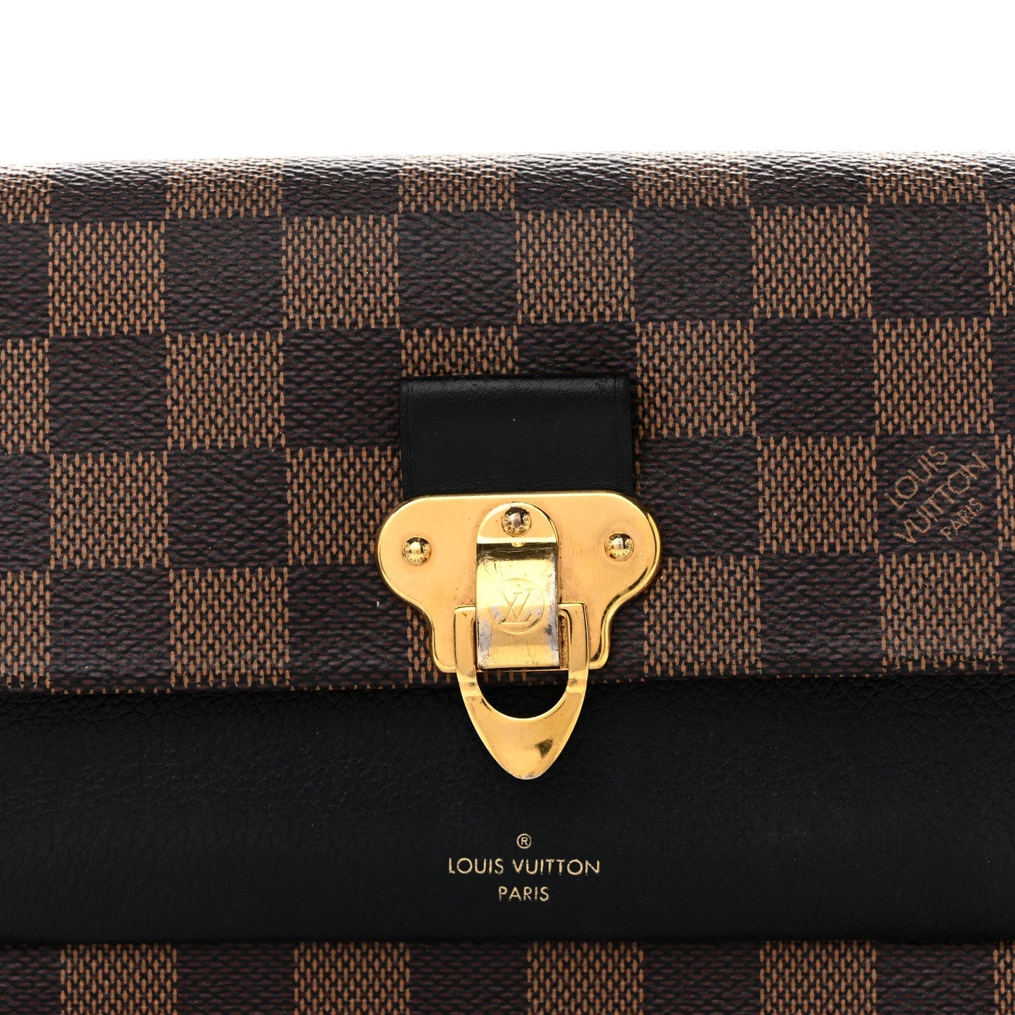 Damier Ebene Vavin Chain Wallet Black