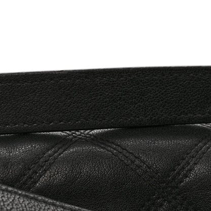Lambskin Quilted Small Becky Chain Bag Black