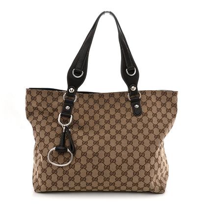 Monogram Medium Icon Bit Tote Dark Brown
