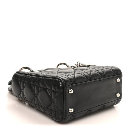 Lambskin Cannage Mini Lady Dior Black