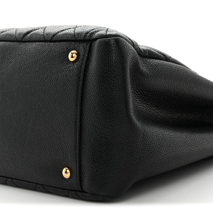 Caviar Quilted XL Grand Shopping Tote GST Black