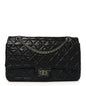 Aged Calfskin Quilted 2.55 Reissue 226 Flap Black