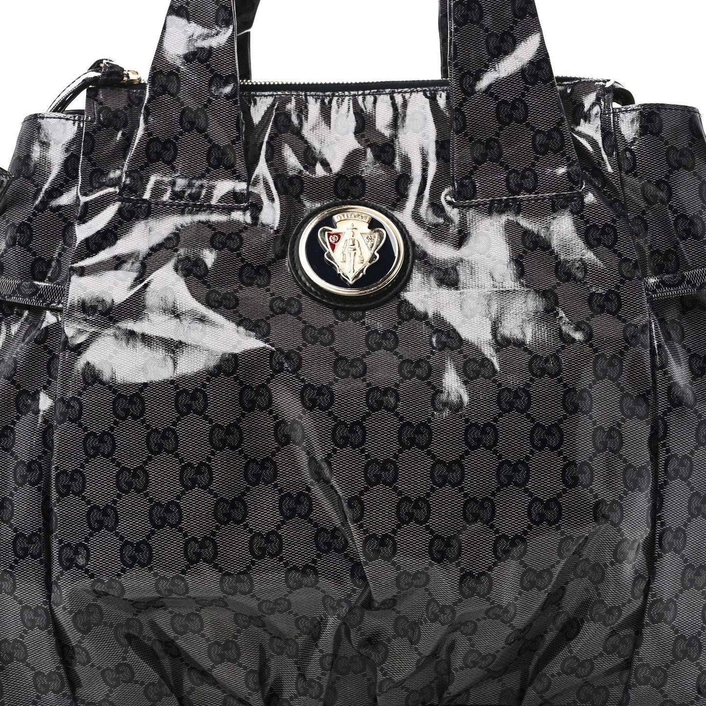 Crystal Monogram Hysteria Tote Navy Blue