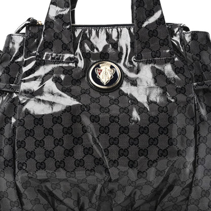 Crystal Monogram Hysteria Tote Navy Blue