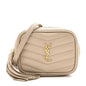 Grain De Poudre Matelasse Monogram Baby Lou Camera Bag Dark Beige