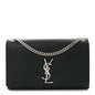 Grain De Poudre Medium Classic Monogram Kate Satchel Black