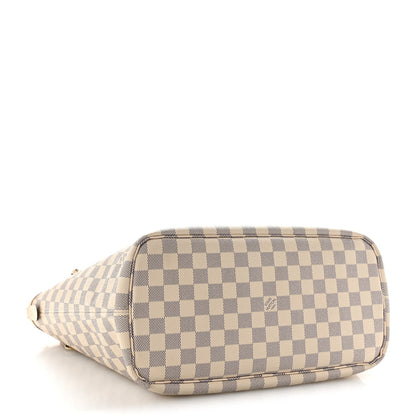 Damier Azur Braided Neverfull MM Pink