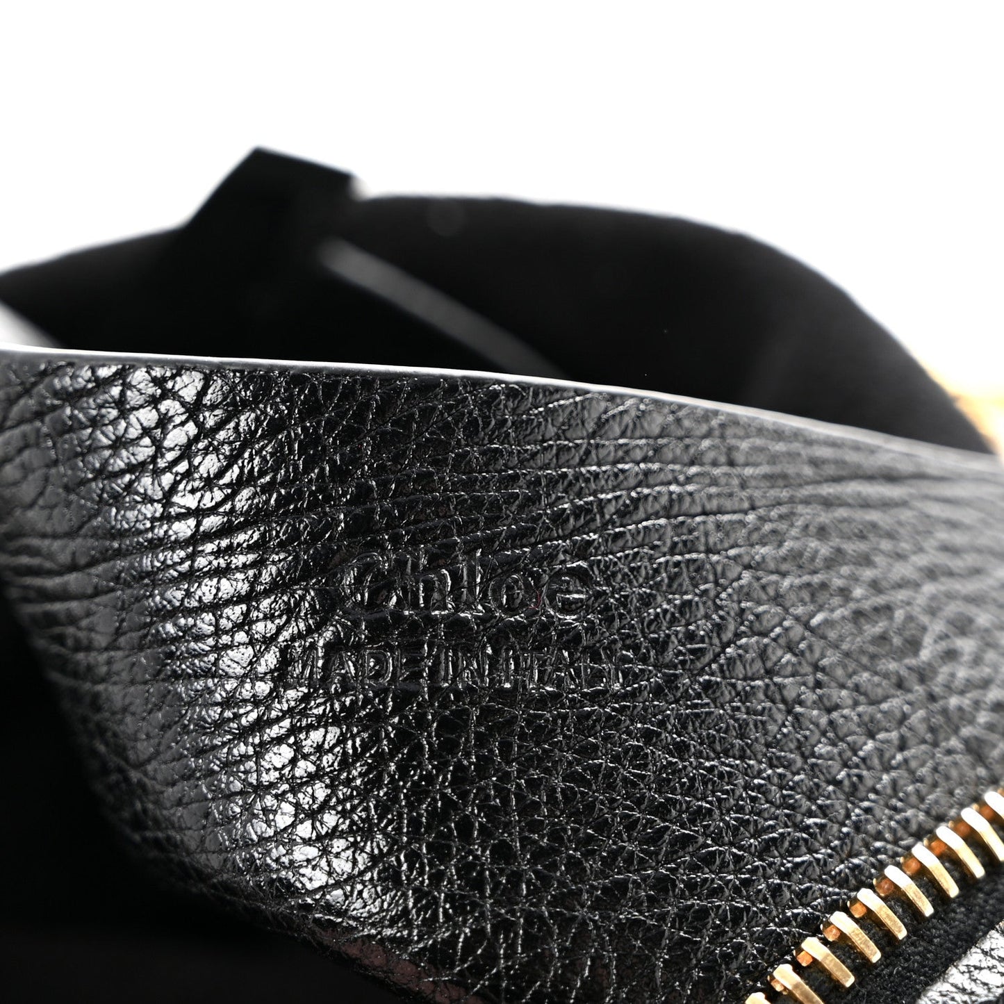 Grained Calfskin Small Bracelet Hobo Bag Black