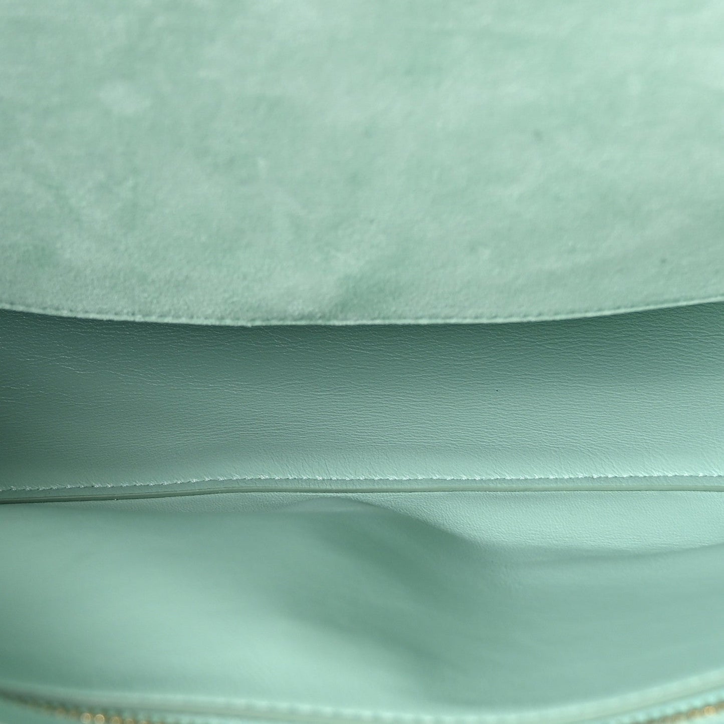 Suede Calfskin Small Souplissimo Maxi Flap Green