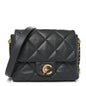 Lambskin Quilted Mini Crush On Chains Flap Bag Grey