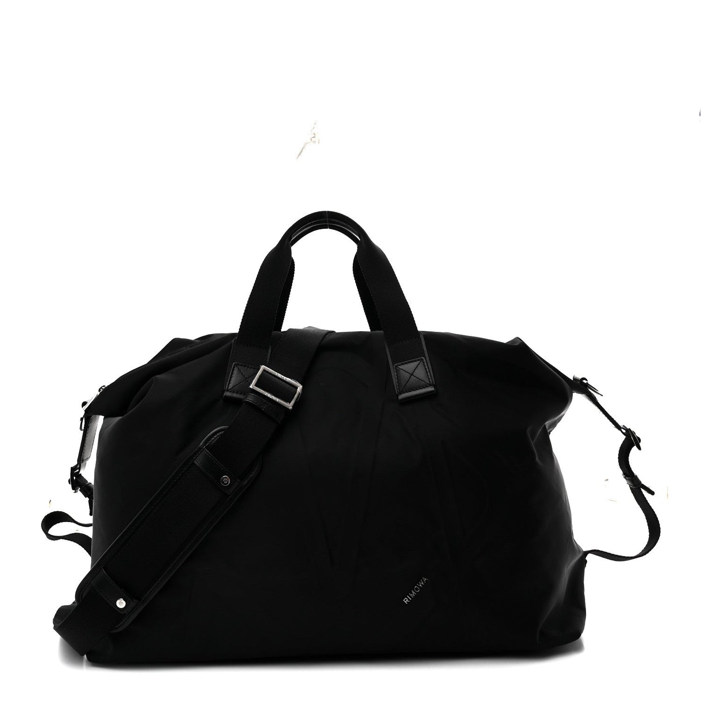 Nylon Signature Duffle  Black