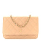 Caviar Quilted Wallet on Chain WOC Beige