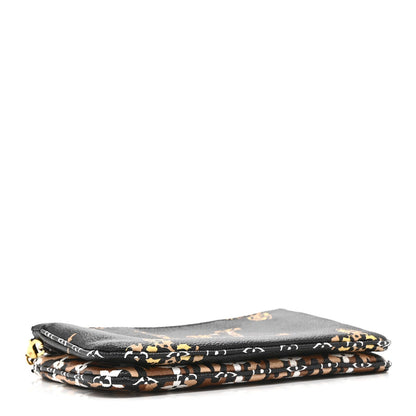 Monogram Giant Jungle Pochette Double Zip Black