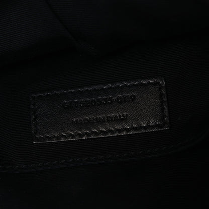 Calfskin Crocodile Embossed Monogram Lou Camera Bag Black