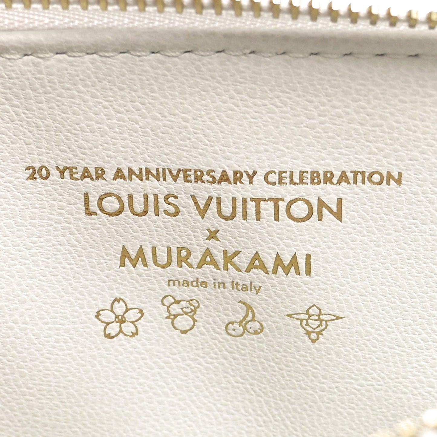 LV x TM Lambskin Embossed Monogram Coussin PM White Multicolor