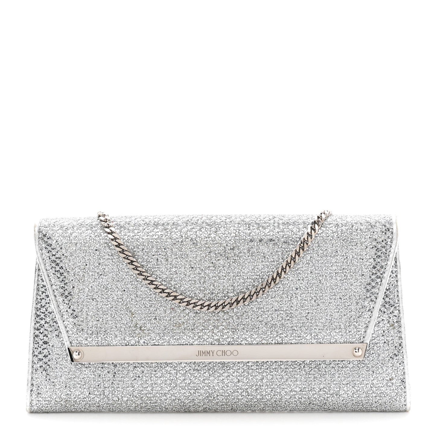 Glitter Margot Clutch Silver