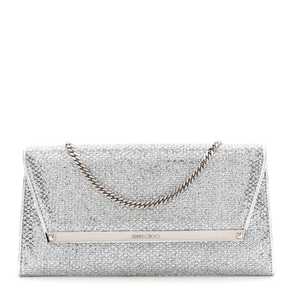 Glitter Margot Clutch Silver