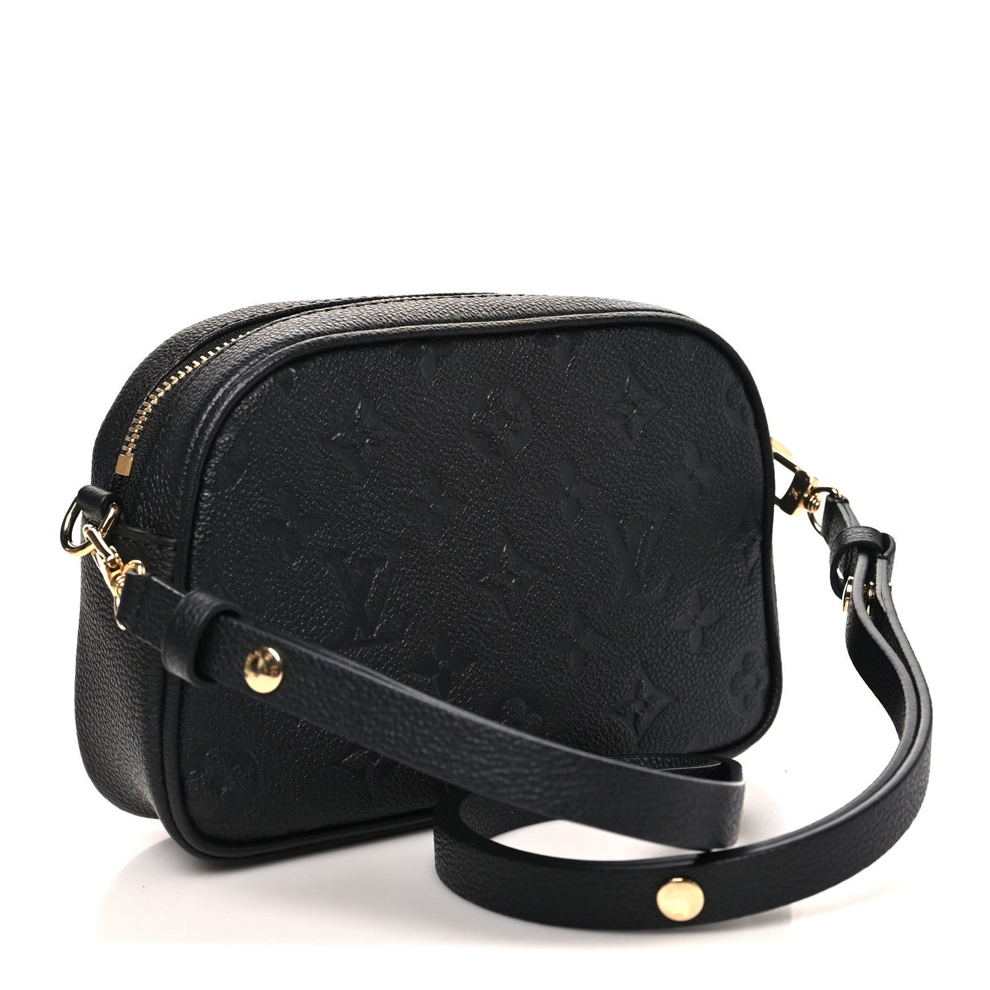 Empreinte Monogram Tiny Camera Bag Black