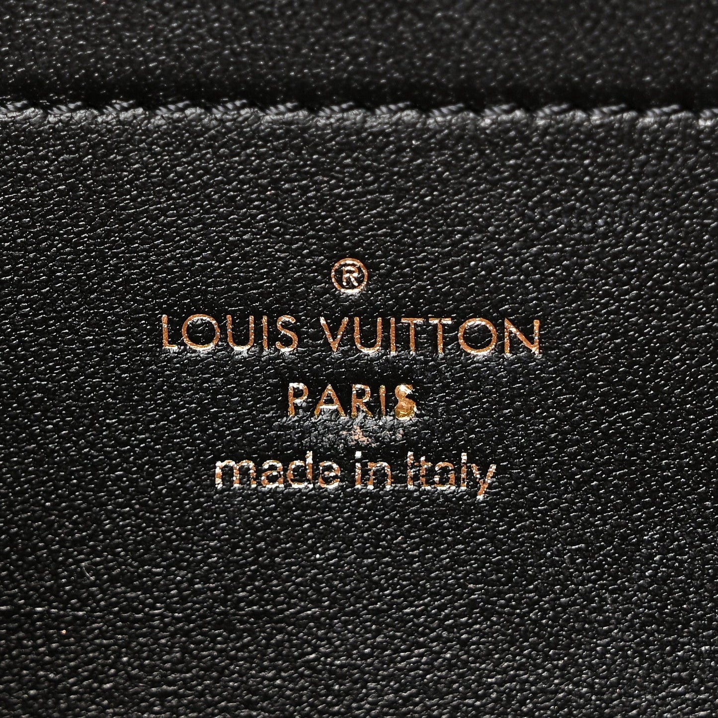 Lambskin Embossed Monogram Pochette Coussin Black