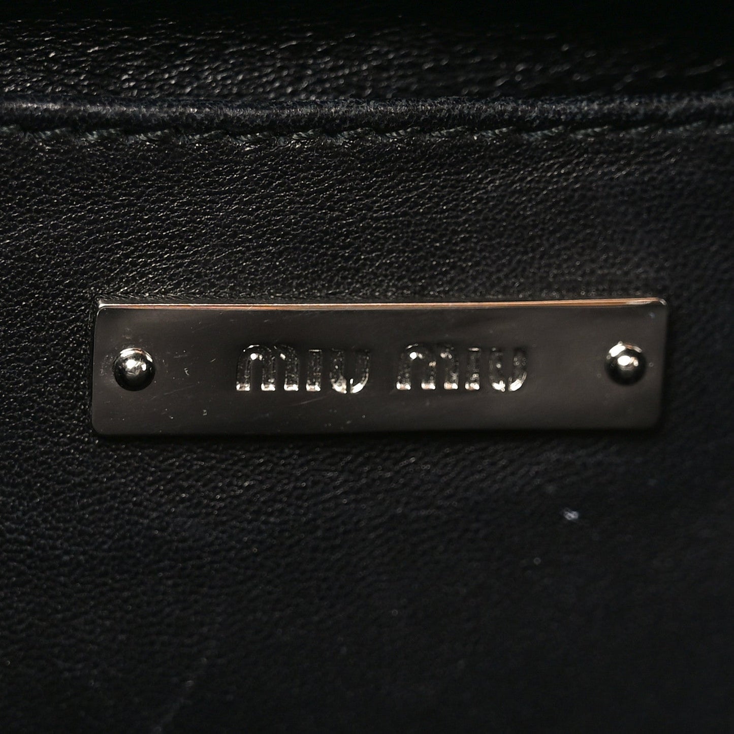 Nappa Matelasse Top Handle Bag Black Soleil