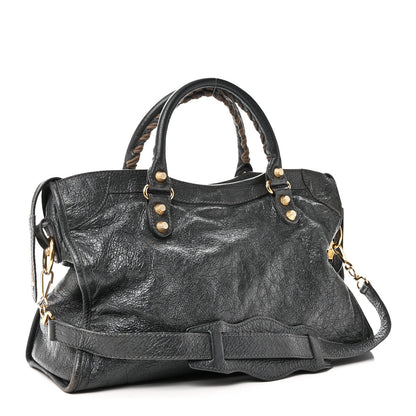 Agneau Giant 12 Gold Hardware City Gris Fossile