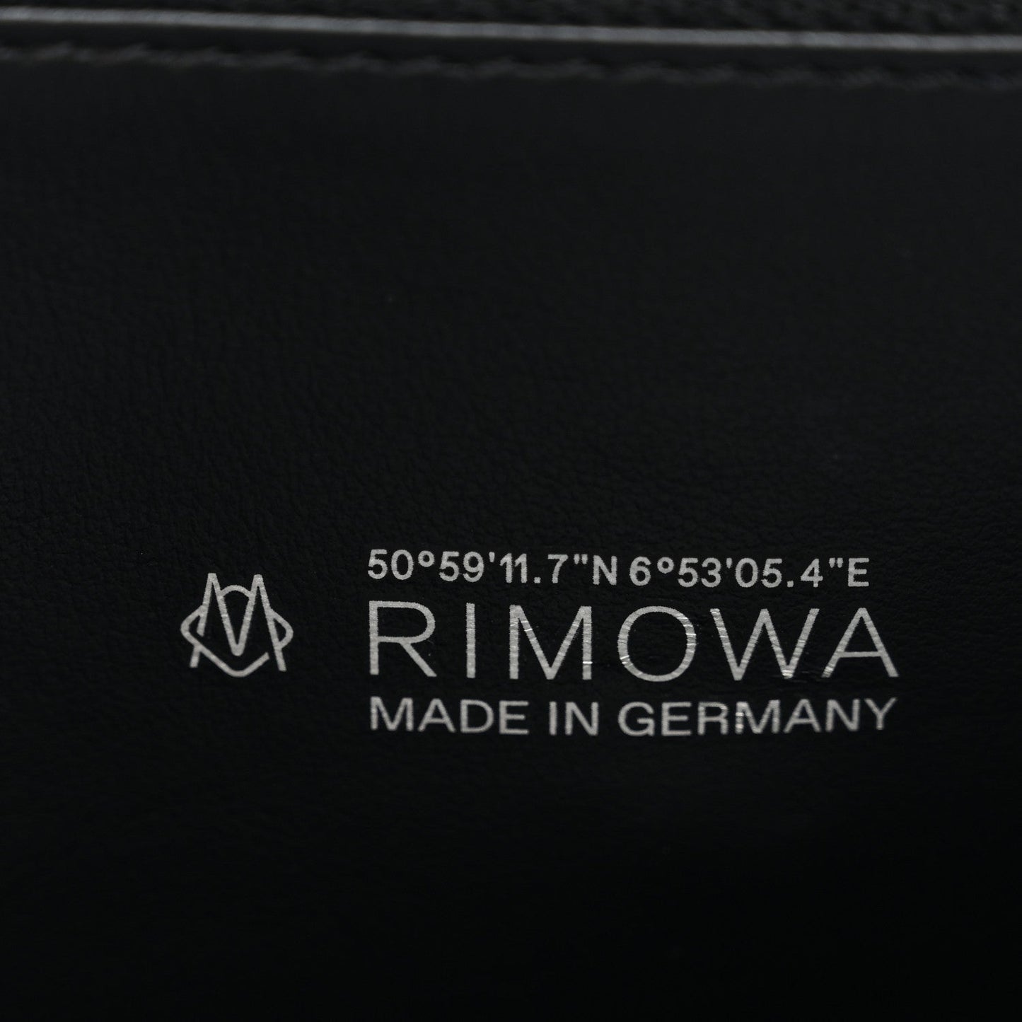 X RIMOWA Aluminum Personal Clutch On Strap Black