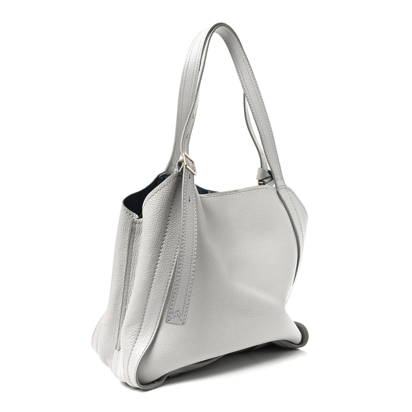 Grained Calfskin The Director Tote Harbor Mist