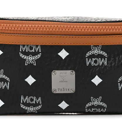 Visetos Small Fusten Belt Bag Black Cognac
