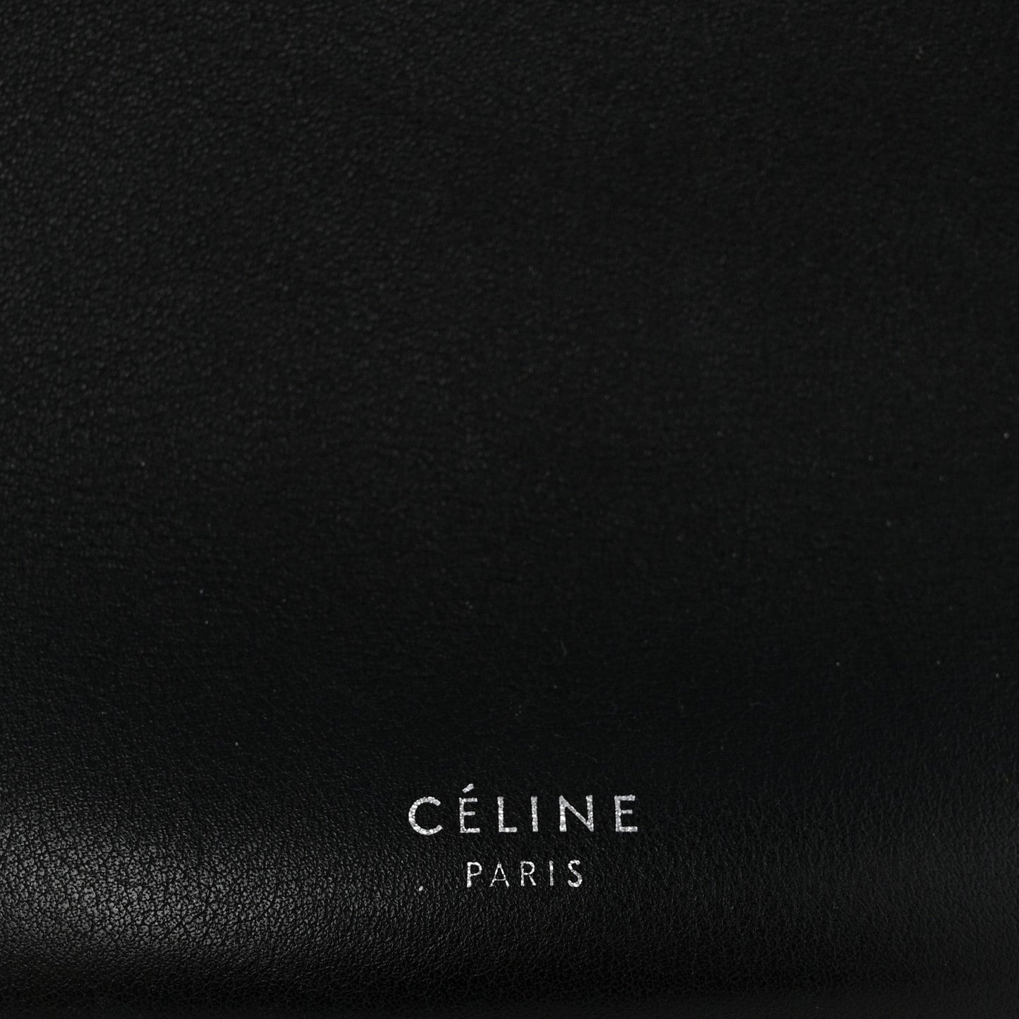 Supple Grained Calfskin Long Strap Big Bag Bucket Black