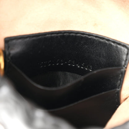 Calfskin Matelasse Mini GG Marmont 2.0 Bucket Bag Black