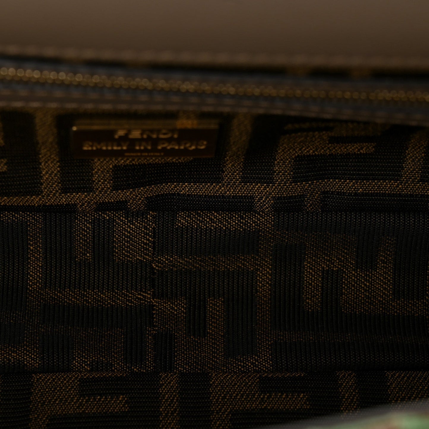 Fabric Tapestry Effect Fendi Dots Baguette Matcha Dove Multicolor
