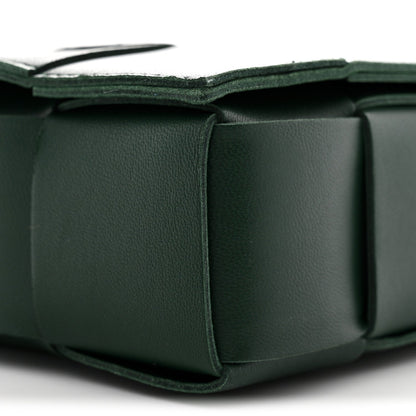Lambskin Maxi Intrecciato Cassette Crossbody Bag Raintree