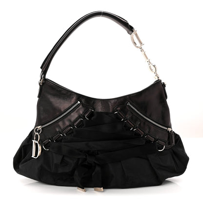 Satin Ballet Evening Bag Black