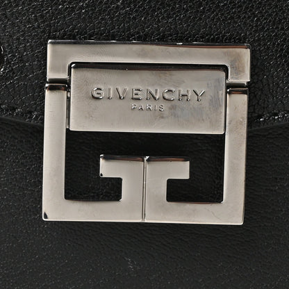 Goatskin Grommet Medium GV3 Shoulder Bag Black