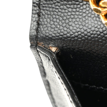 Grain De Poudre Medium Classic Monogram Kate Satchel Black