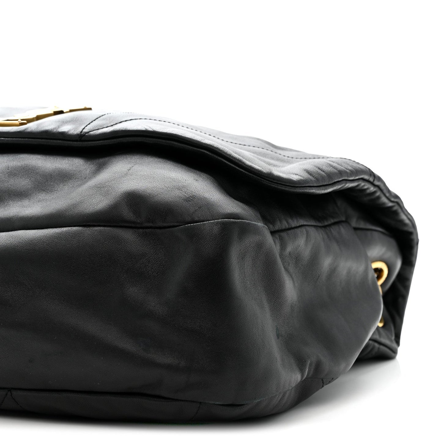 Lambskin Matelasse Monogram Large Jamie 4.3 Black