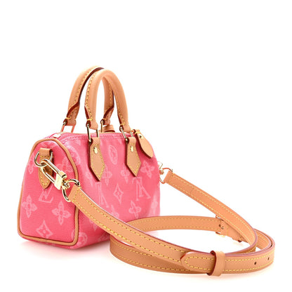 Monogram Origine Nano Speedy Bandouliere Rose Ruban